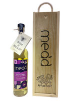 Medium Sweet Welsh Mead in a Wooden Gift Box: Telor Y Coed - Wood Warbler 500ml