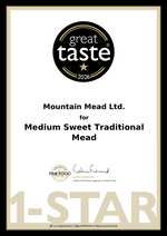 Medium Sweet Traditional Mead - Medd Gweddol Felys Traddodiadol 500ml