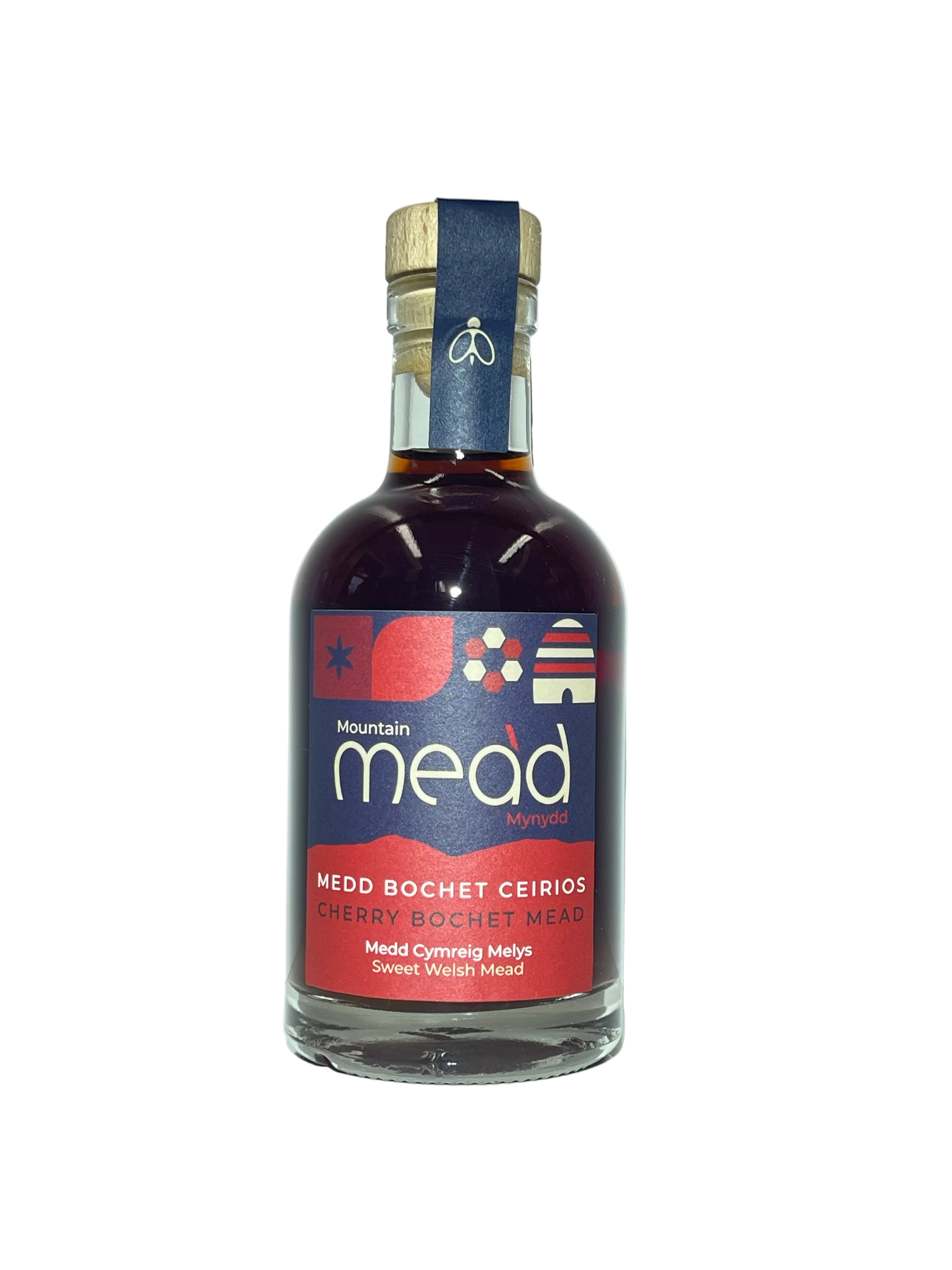 Bottle of cherry mead in glass bottle, 200ml
